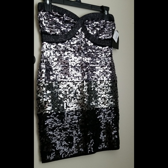 BNWT Sequined Sweetheart Strapless Dress - Picture 14 of 17